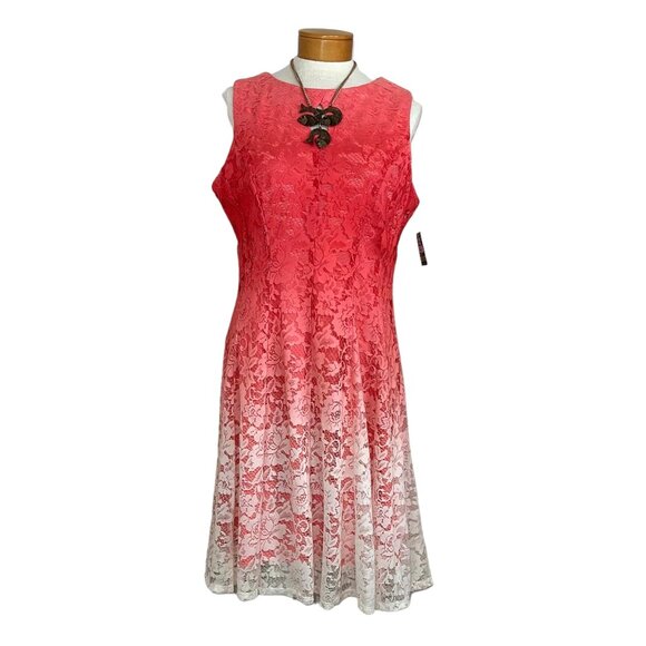 NWT Gabby Skye - Women's Size 14 Dress - Sleeveless Lace Fit & Flare Back Zip - Picture 1 of 16